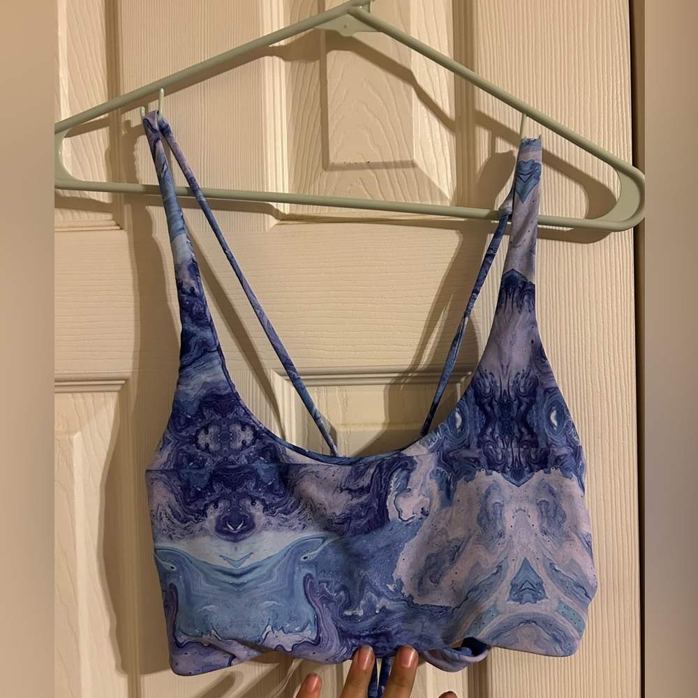 SHEIN bathing suit top with tie up back and includes cups size medium
